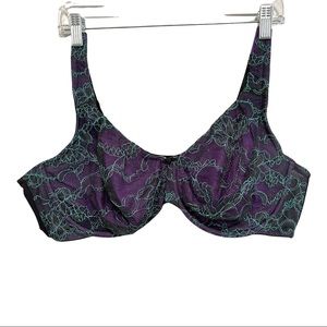 Cacique Womens Lace Underwire Unpadded Plus Size Bra